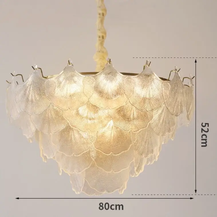 2024 French Luxury Modern Glass Chandeliers Pendant Lights For Kitchen Restaurant
