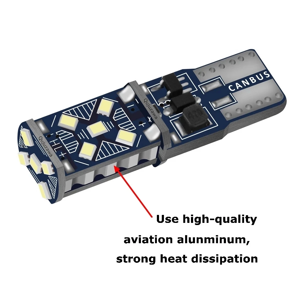 2PCS T10 W5W New Super Bright LED Car Parking Lights WY5W 168 501 2825 Auto Wedge Turn Side Bulbs Car Interior Reading Dome Lamp