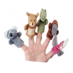 5pcs Plush Toy Story Doll Australia Animal Koala Kangaroo Crocodile Platypus Galah Finger Puppet
