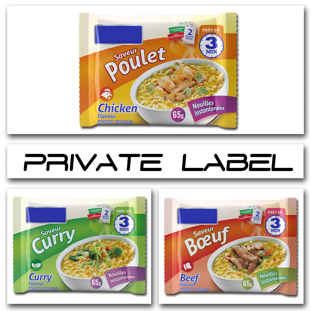 Chinese Wholesale Manufacturer Private Label Ramen Vagtable Falvor 2 Minutes Healthy Cup Instant Noodles