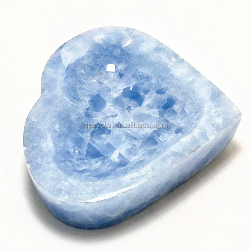 Синяя чаша Celestite оптовая продажа из натурального синего Кальцита декоративная для исцеления