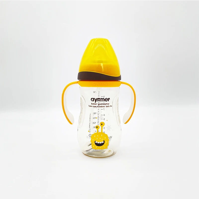 
 Wyatt сосет PPSU WOAI Автоматическая бутылочка для кормления с широким горлышком 180 мл 280 мл подходит для младенцев всех возрастов, Детская Бутылочка высокого качества  