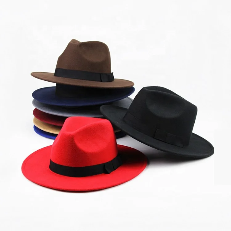 Professional factory wholesale fedora hats panama hat felt with price