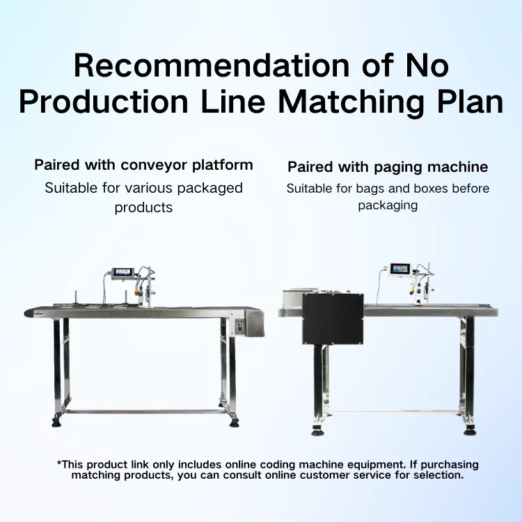 4.3 inches online Inkjet batch number coding printing machine for production line automatic online coding machine