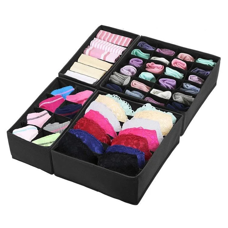 Houseware Closet Underwear Organizer Drawer Divider 4 Set