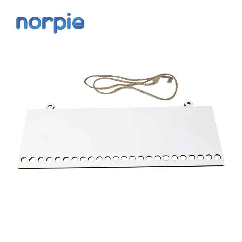 Custom Candy Cane Board Christmas Candy Sublimation Cane Advent MDF Calendar