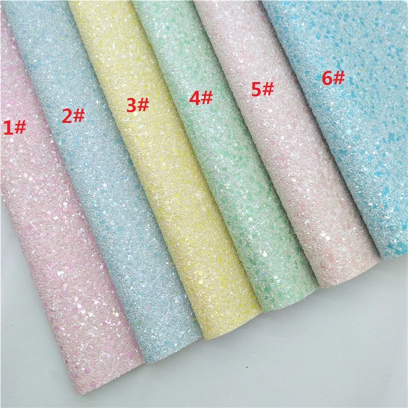 New arrival chunky glitter sheets thick felt backing for bow making