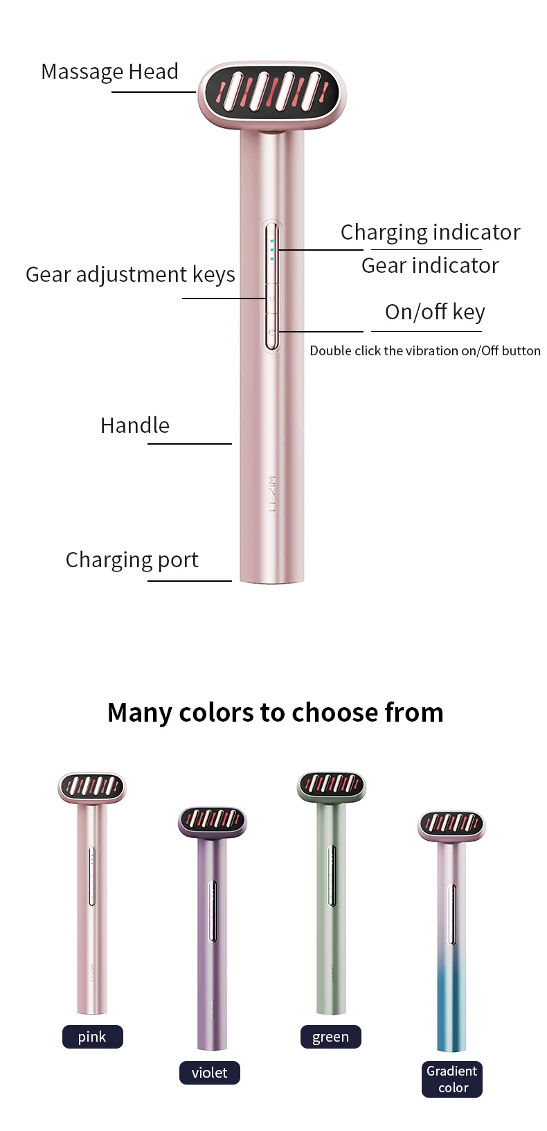 2023 Newly Listed Household Portable Beauty Wand Eye Lifting And Tghtening Massage Stick EMS Eye Massager Pen