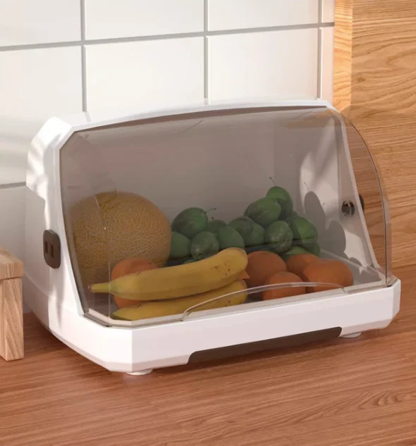 food grade PP material cup storage drainage dustproof storage box teacup organizer cup storage rack