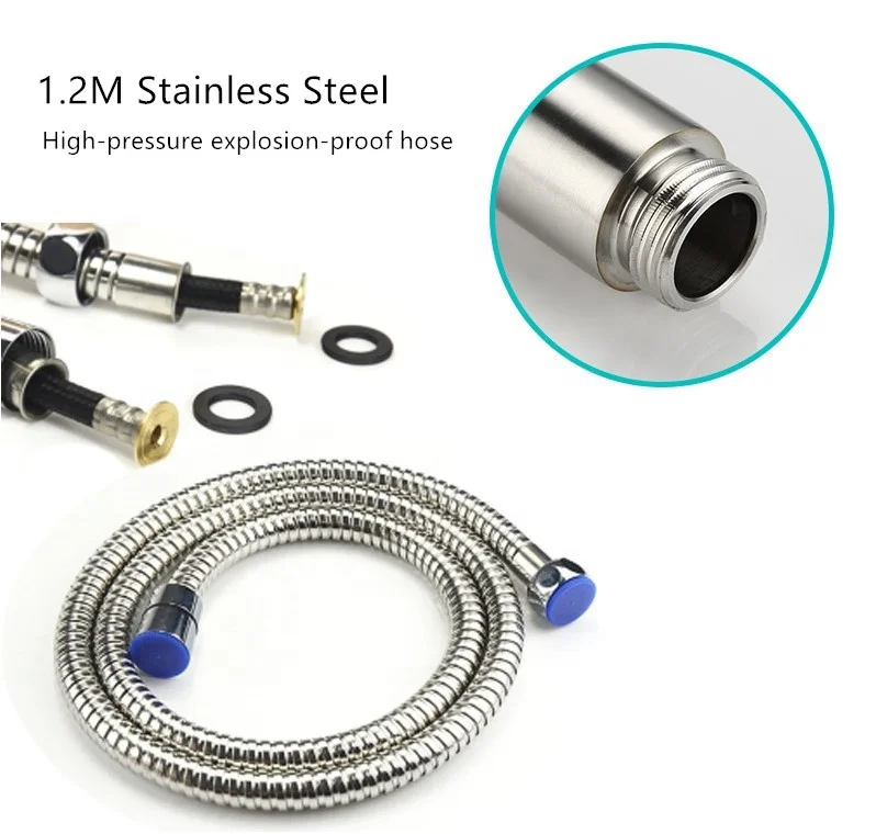 ANNWA Foshan shattaf kit dual function 2 sprayer with anti twist bidet hose 360 free rotation sprayer bidet for toilet USPQ02