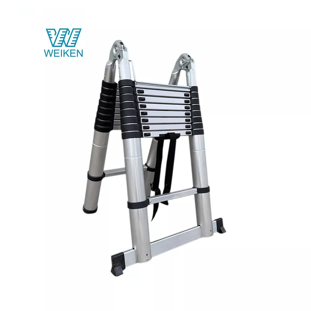 Direct Manufacturer High Quality Galvanized Steel Hydraulic Telescopic Wall Climbing Ladder