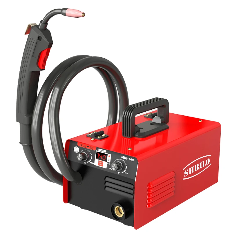 mini small portable no gas mig welding machine flux cored arc welding machine mig140