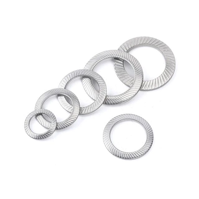 M4 M5 M6 M8 M10 M12 M16 Wedge Locking Washer Din9250 Stainless Steel 304 Safe Butterfly Lock Washer