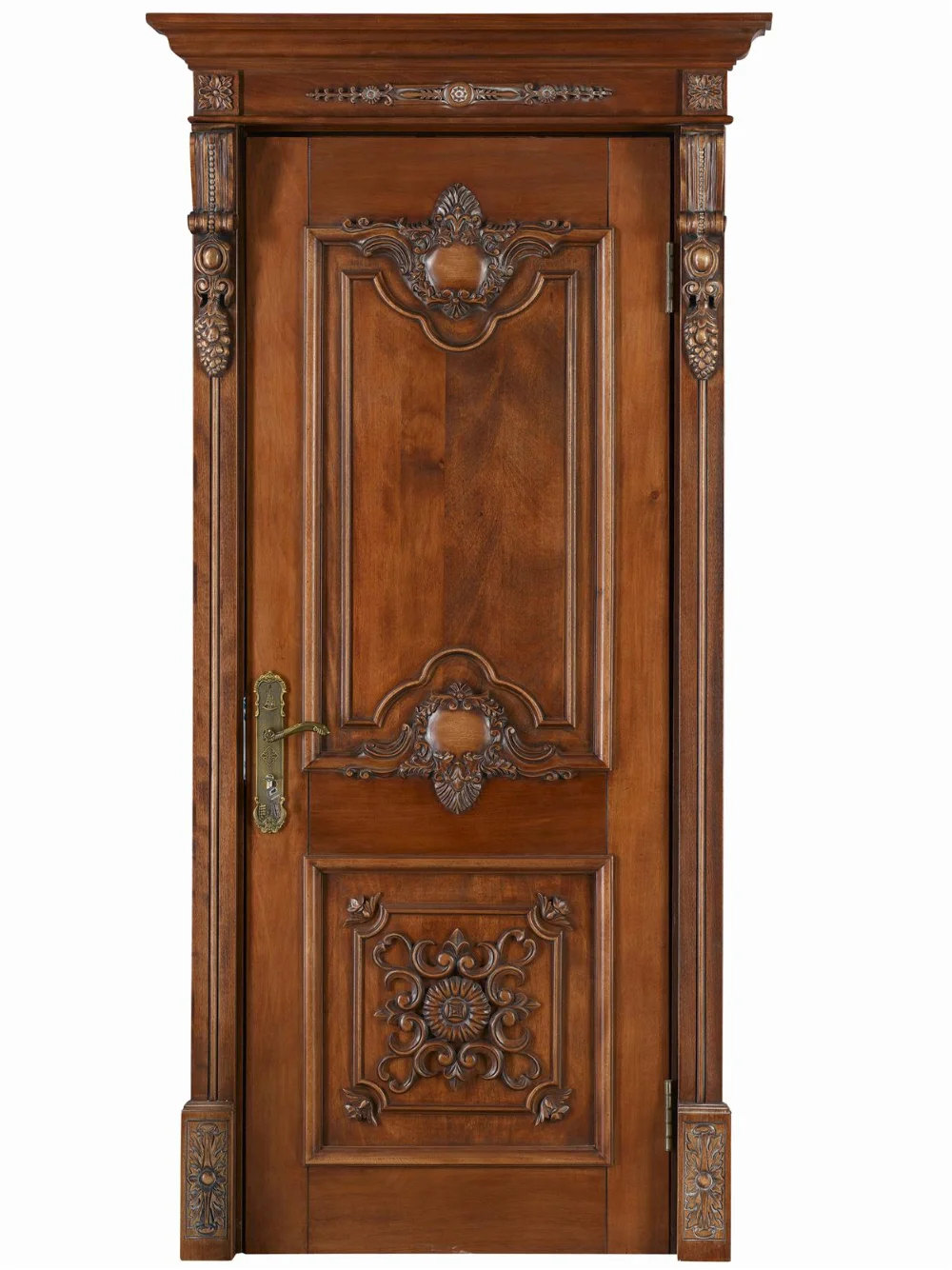 Wooden Door Interior Classic Moroccan Used Solid Wood Antique Door for Hotel