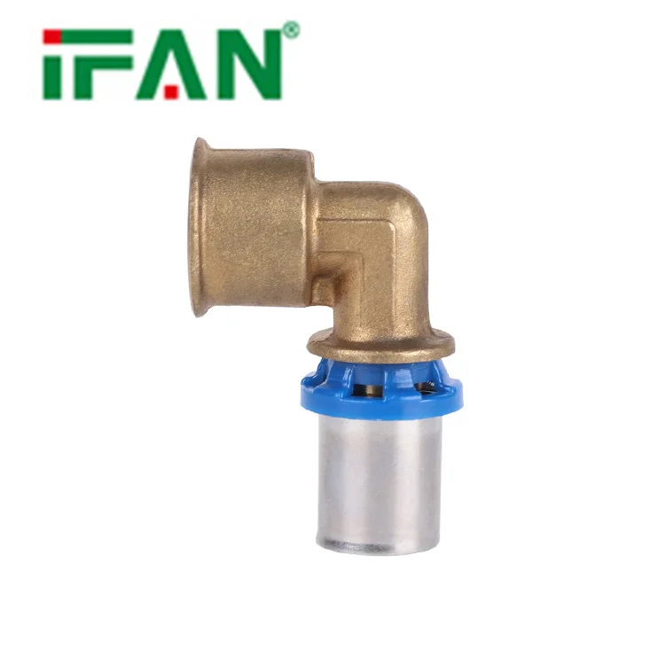 IFAN Hot Selling Brass Press Fittings PEX Pipe Plumbing Fitting For Floor Heating