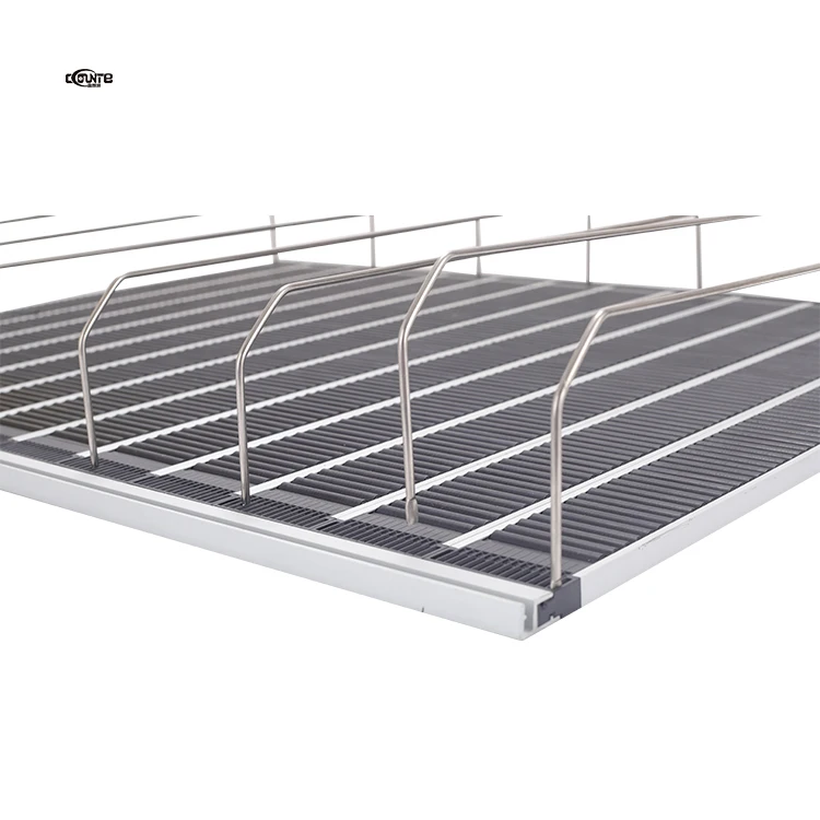 Made in China  Supermarket Roller Shelf Pusher Flex Shelf Roller For Refrigerating Equipment