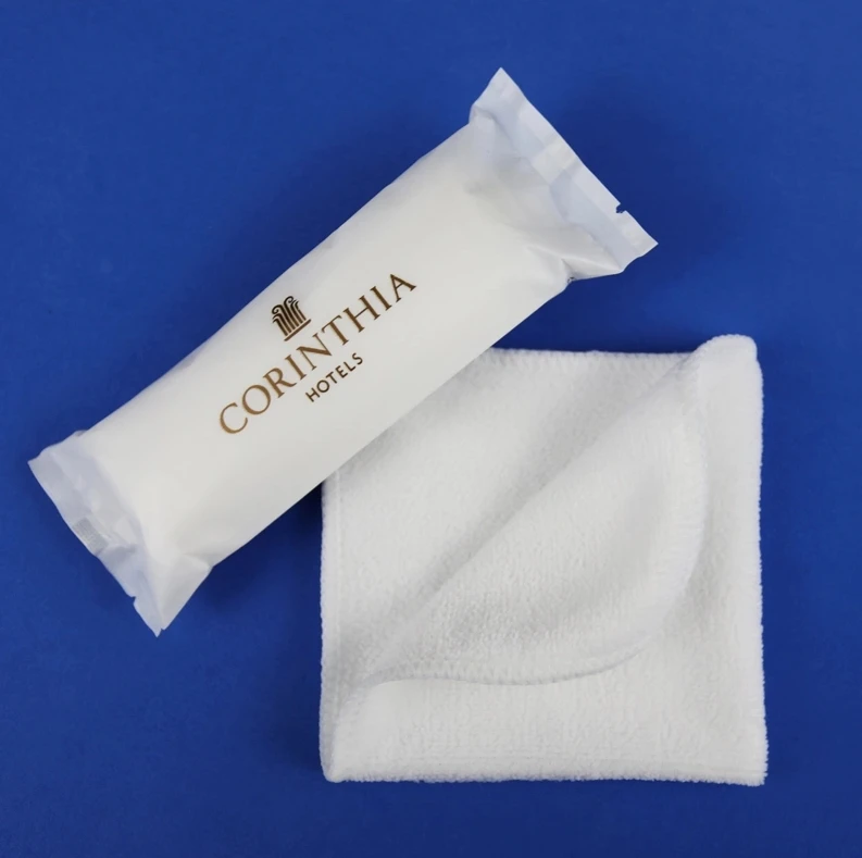 Disposable microfiber wet towel for hotel Private Label OEM Individual Wrapped Refreshing oshibori towel