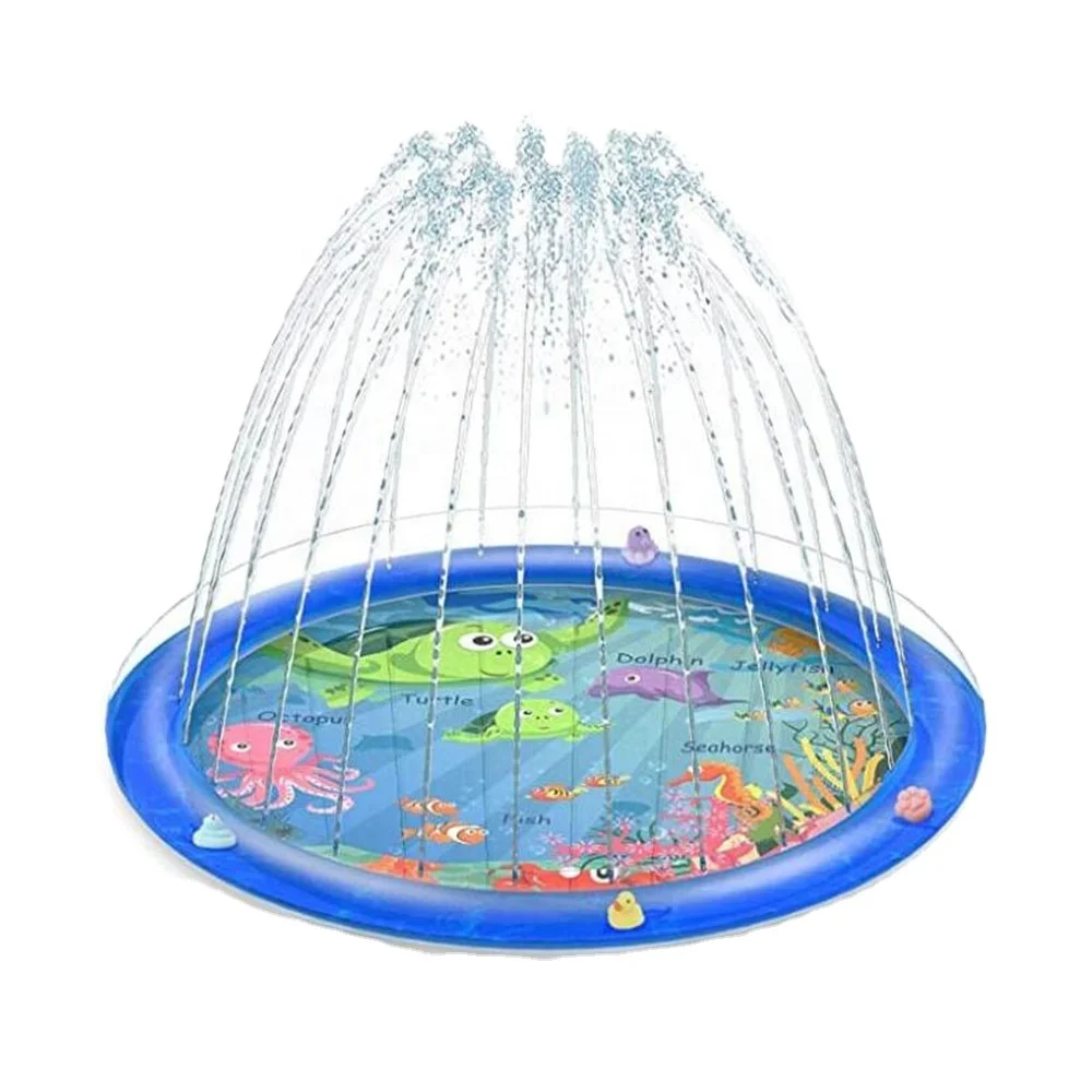 2021 Heavy duty PVC Outdoor Sprinkler toy Summer garden splash Pad toy for children and toddlers