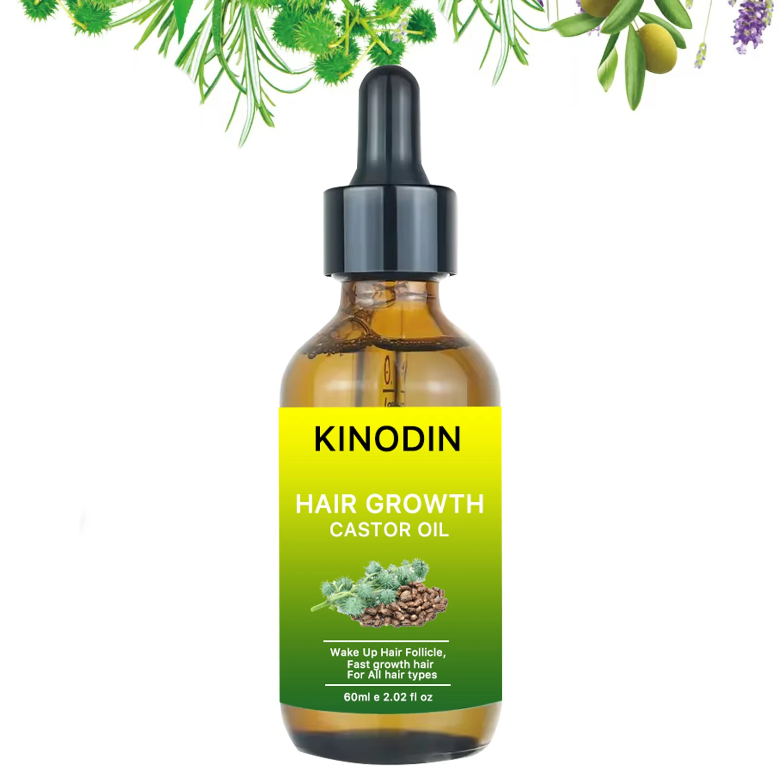 Private label 100% Natural Formula Nourishing Scalp Hair Growth Castor oil and magic Rosemary hair oil Serum