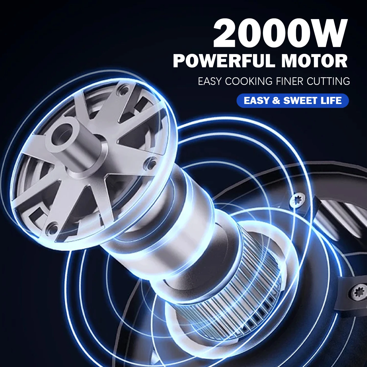 JMK Hot 4 in 1 blender set Electric Food Mixer Blender in Kitchen 2000W Electric Hand  For Household Mixer for meat