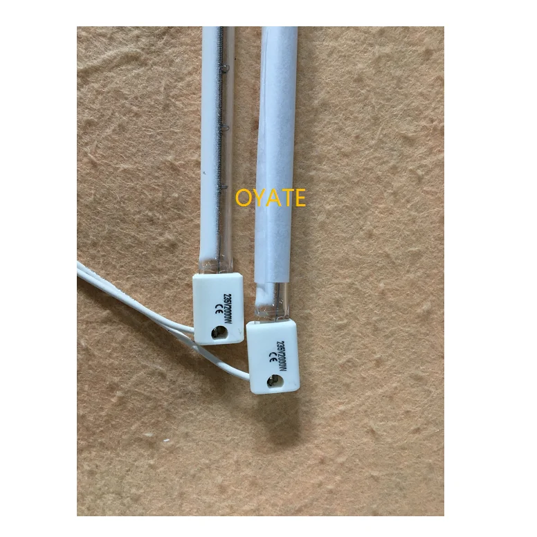 2000w half white halogen drying  painting infrared paint infrared curing lamps for PET blowing machine