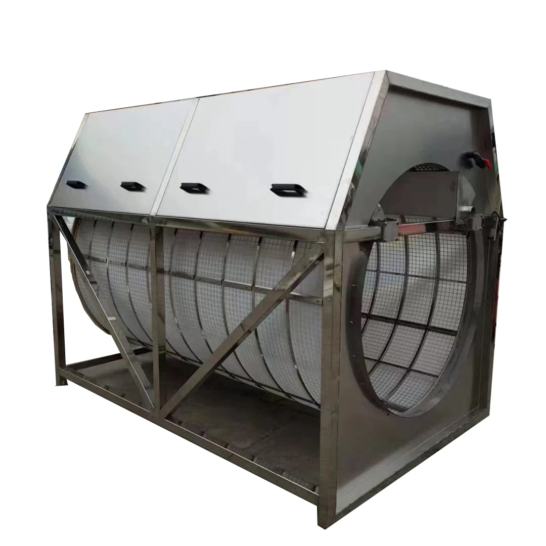 SS304 Provide Customized Services Fish Pond Rotary Drum Filter Stainless steel chamber drum filter