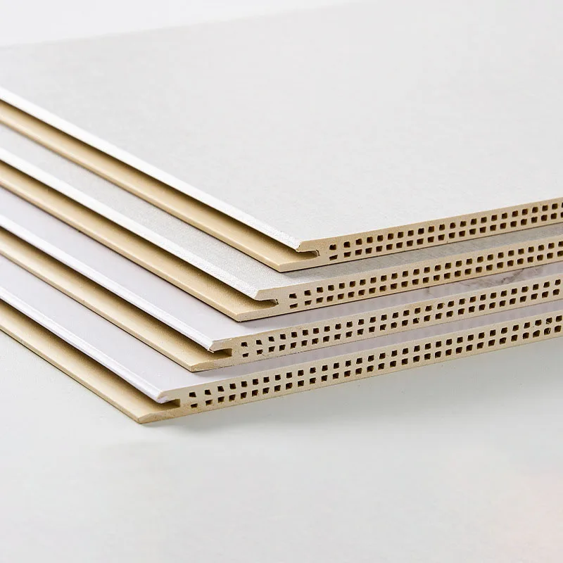 Wood-Plastic Integrated Wall Panel Moisture Proof Waterproof Ceiling Wood Wall Panel Interior Decorative