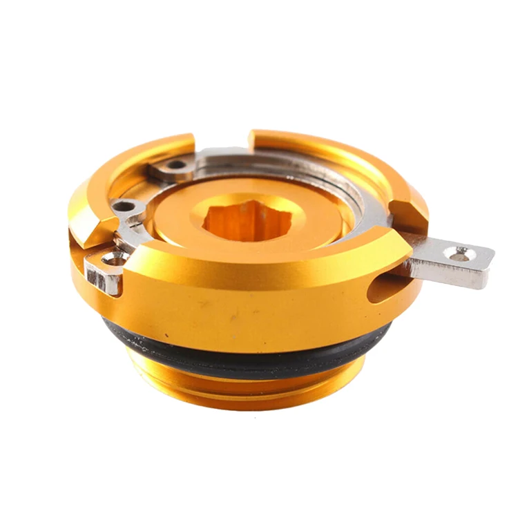Motorcycle anodized aluminum engine oil plug tank filler cover cap