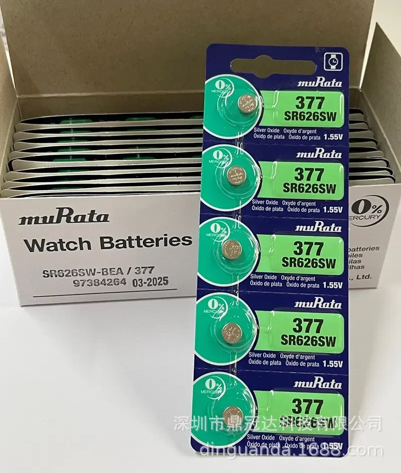 good price and cheap delivery 1.55V Silver Oxide SR626SW 377 Button Battery Watch Battery For Sony