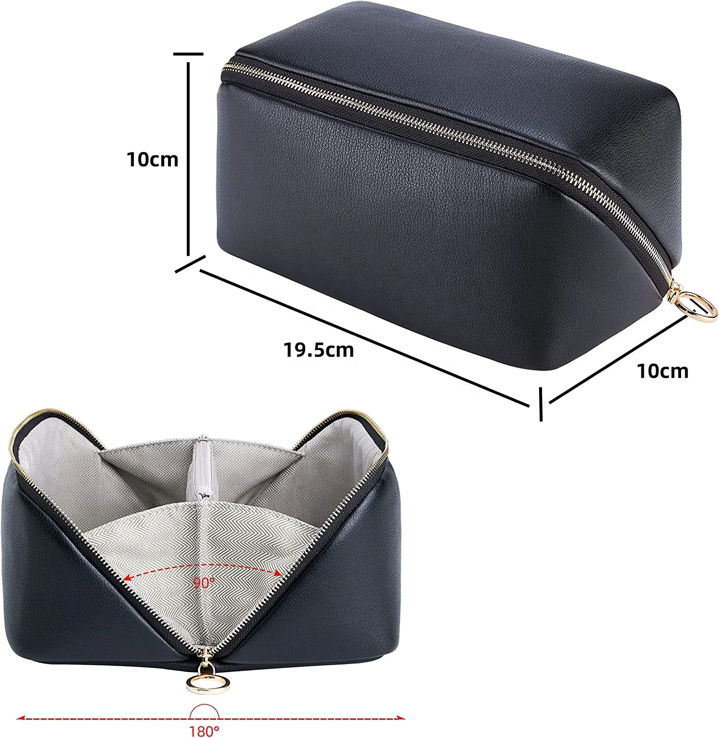 Capacity Cosmetic Bag Ladies Pencil Case Make Up Bag Makeup Bag Pencil Case Cosmetic Travel Pouch
