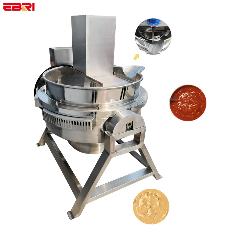 Customizable jam making jacketed steam kettle steam jacketed milk boiling kettle steam jacketed kettle with stirrer