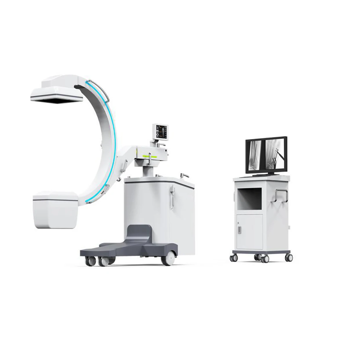 High Frequency 5.6kw Mobile Digital FPD C-arm fluoroscopy surgical x ray c arm machine MSLCX50