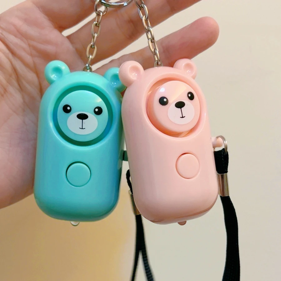 Wholesale Portable 140DB Emergency Self-Defense Security Alarm Keychain with LED Light for Women Kids and Elders