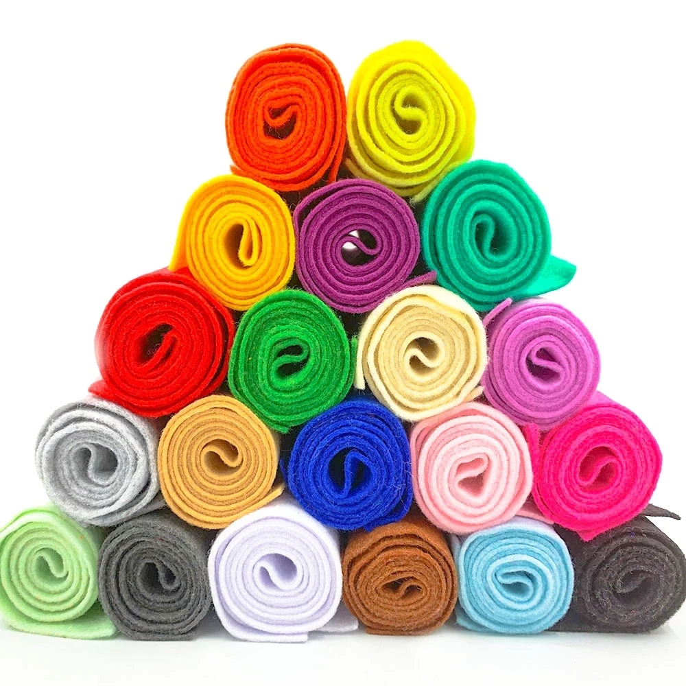 High Quality Felt Fabric Roll Pieces Industrial Felt Polyester Non Woven Colorful Felt
