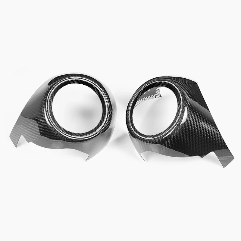 Shasha Carbon Fiber Air conditioning vent ring decorative frame Interior Accessories Decoration Cover For MINI R55 R56 R57 R58