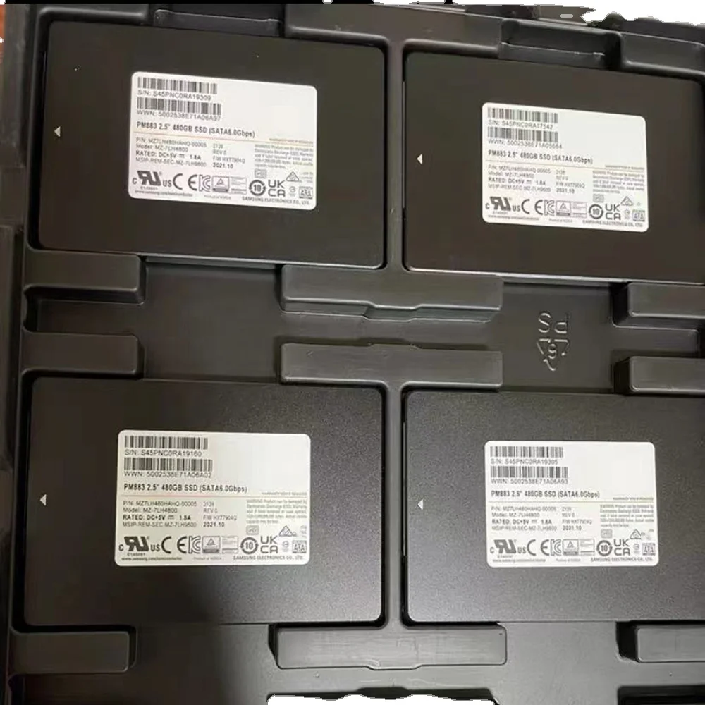 Новый оригинальный твердотельный накопитель PM883 для корпоративного сервера SATA 480G 2 5