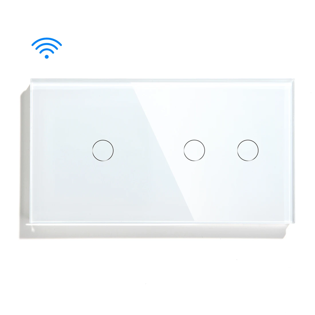 MVAVA 157mm Double frame Smart WIFI Touch Light Switch 2,3,4,5,6 Gang Eu Switch Compatible With Alexa Google Home