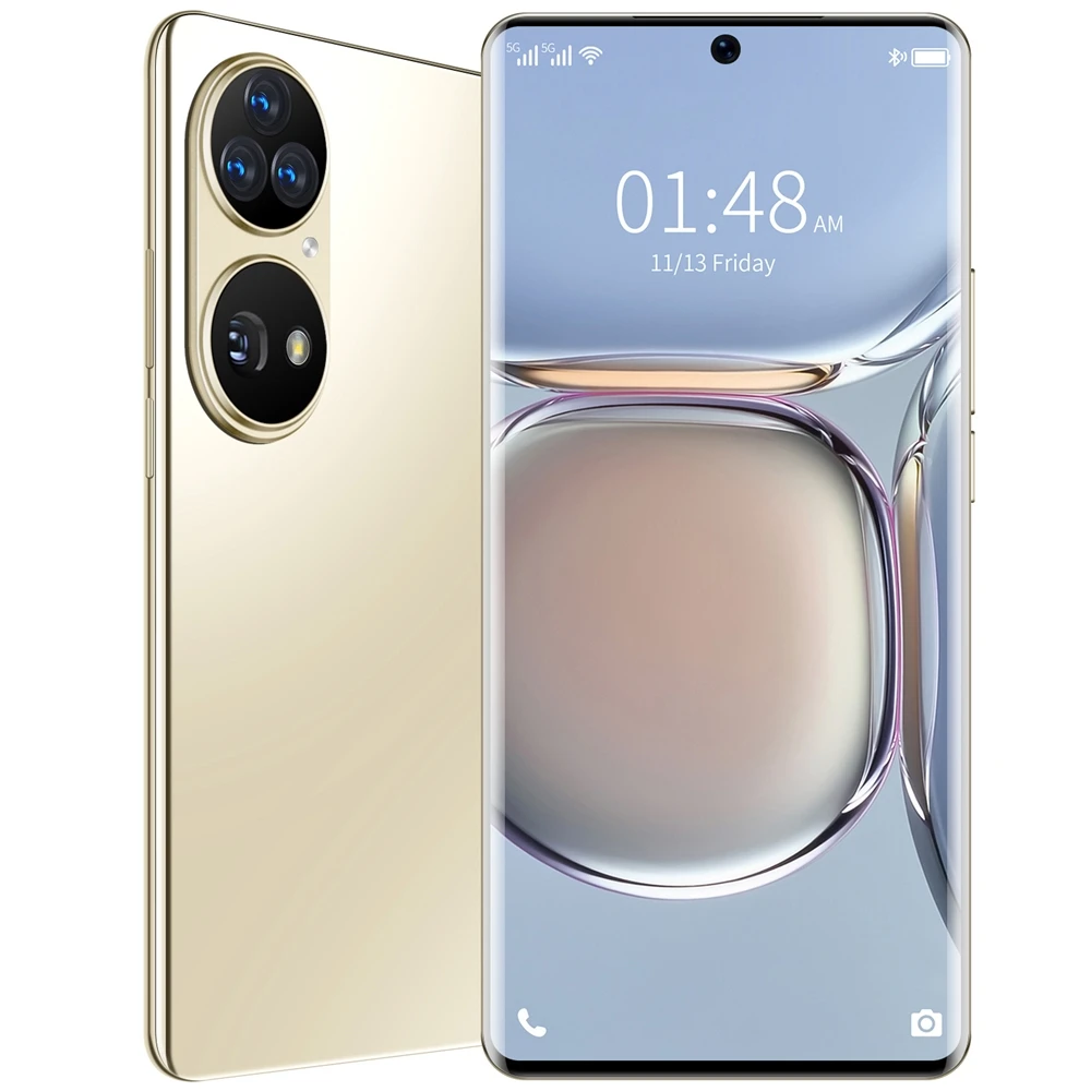 Dropshipping P50 Pro mobile phones Smartphone High quality 4G 5G Original Unlocked 16GB+512GB Big screen Android 1.0 phone