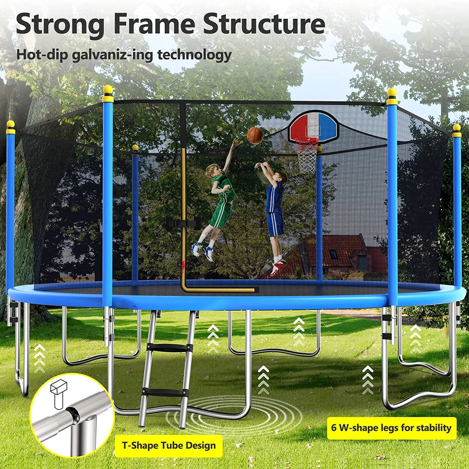 8/10/12/14/16 Ft Trampolines Outdoor Adult and Kids Outdoor Trampolines for Sale