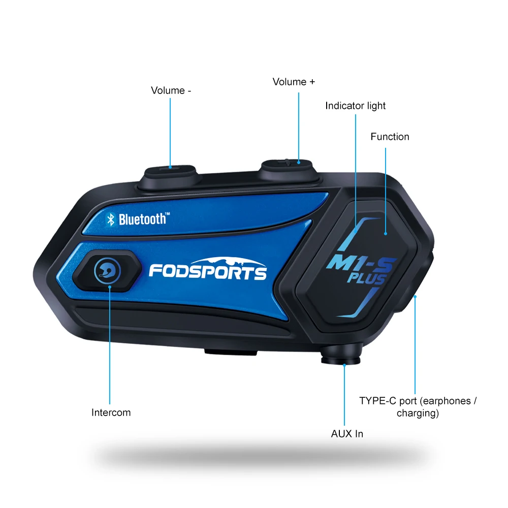Fodsports 8 всадники для мотоциклетного шлема M1-s плюс мотоцикл bluetooth interphone