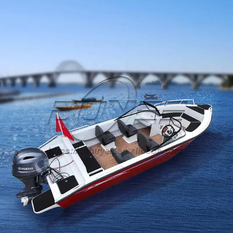 Качественный продукт для игр в воде, Жесткая алюминиевая семейная Спортивная скоростная гоночная лодка с солнцезащитным козырьком