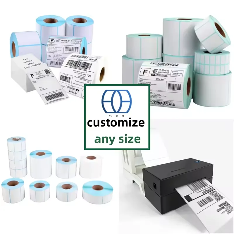 hot selling custom any size shipping sticker 4x6 direct thermal labels