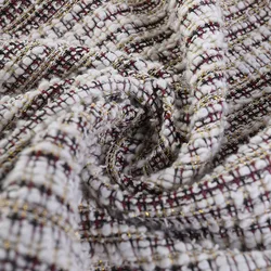 Однотонная трикотажная жаккардовая ткань Lansheng, полиэстер, хлопок, Золотой Люрекс