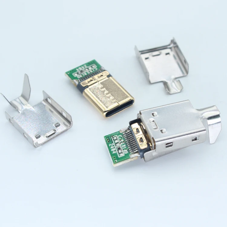 
Free Sample 3.1 Usb-C Plug Molding PCB Connectors Usbc Diy A Male Usb 2.0 Type C Solder Connector 