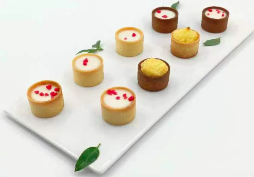 Wholesale Multi Flavored Egg Tart Skin Part Finished Product Pastry Tart Shell Mini Round Shape