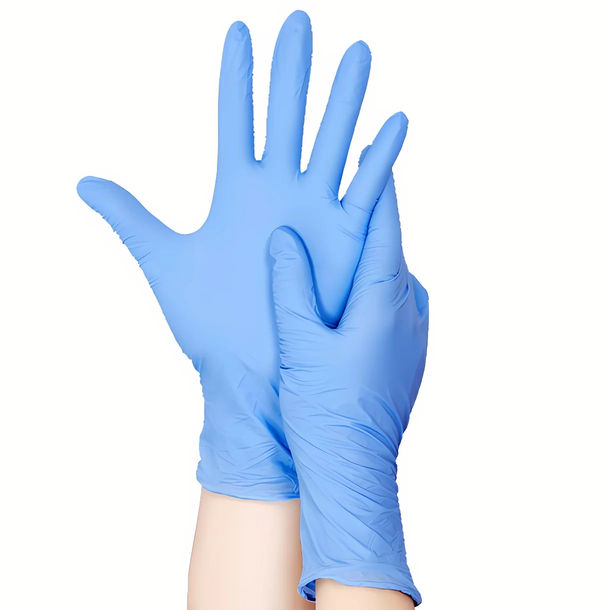 Medical Wholesale Manufacturers Coated Cheap Prices Blue Disposable Nitrile Gloves Powder Free in China