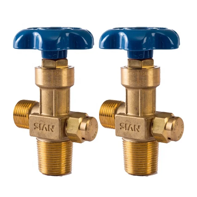 SiAN Industrial Air Gas Cylinder CGA540B Valves Medical Oxygen Gas Valve O2 N2 Brass Nitrogen Pressure Control Valve
