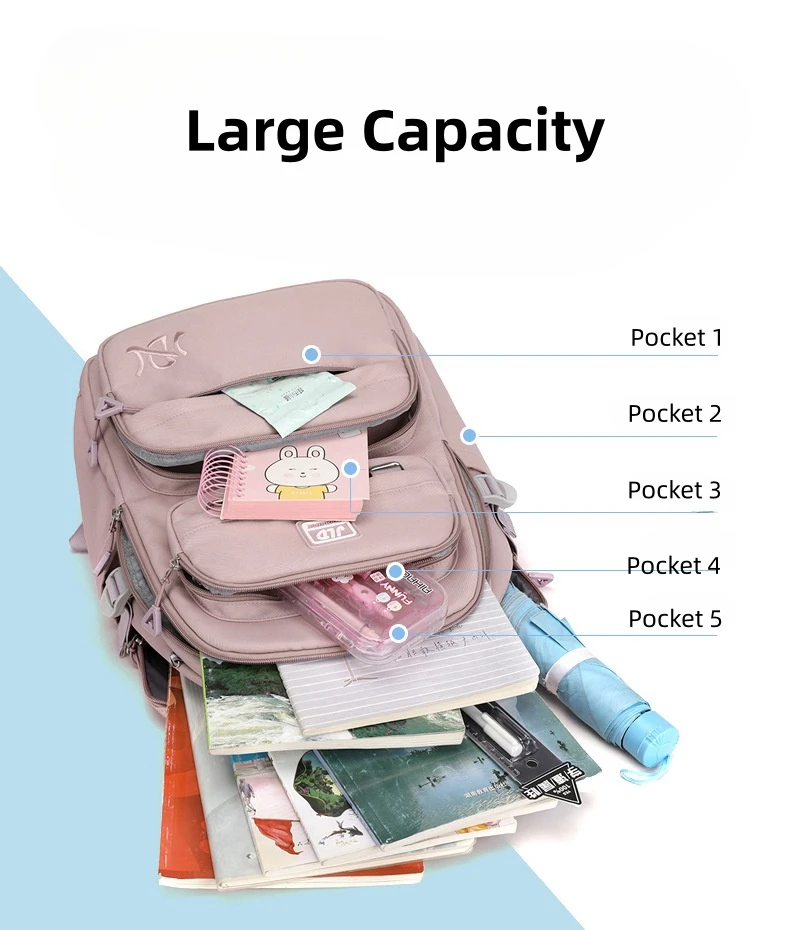 Hot Selling Factory Direct Sale Traveling Leisure Large Capacity  High Quality School Students College Backpack For Boys Girls