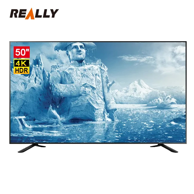 
China 50/65/75/85/100 inch Smart TV 4k UHD Led TV Televisions with Wifi Smart with Tempered Glass 