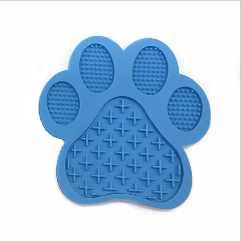 Factory Dog Bowl Slow Feeder Customized New Silicone Paw Bath Dog Licking Pad Pet Bowls & Feeders Dogs Nad Cats Eating Slow